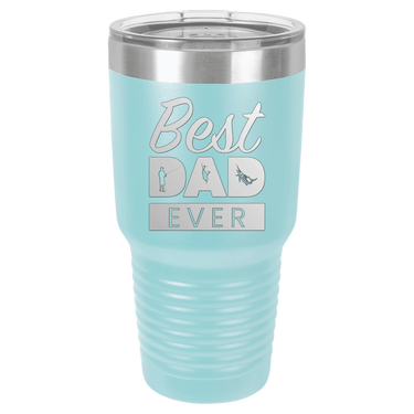 Best Dad Ever Fishing 30oz Ringneck Tumbler